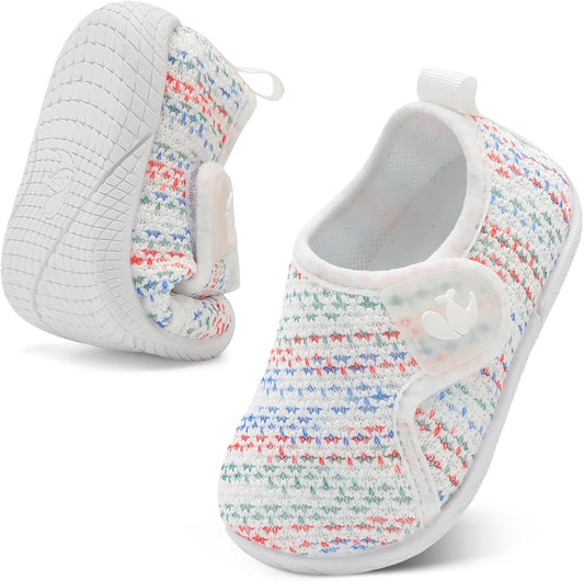 FEETCITY Toddler Walking Shoes Slip On Toddler Shoes Boys Girls Kids Sports Sneakers Casual School Shoes Barefoot Shoes