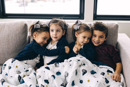Little Unicorn Premium Quilted Throw | Super Soft, Multi-Layered Muslin XL Blanket| Great for Kids