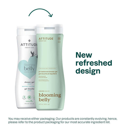 ATTITUDE Pregnancy pH-Balanced Body Wash, EWG Verified, Dermatologically Tested, Plant and