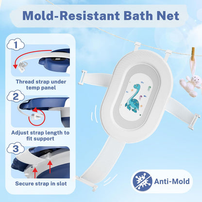 AVIDOR Baby Bathtub,Collapsible Bathtub for Newborn to Toddler,Durable Essential Infant Bath