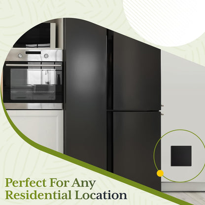 TG Screwless Double Blank Wall Plate, Child Safe Blank Device Outlet Cover, Mid-Size 2-Gang 4.88" H x 4.92" L, Polycarbonate Thermoplastic, UL Listed, SP-MB2-BK5P, Black (5 Pack)