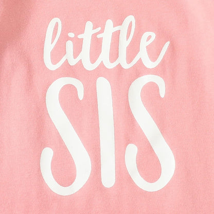 AMAWMW Newborn Baby Girl Little Sister Sleeper Gown Stripe Long Sleeve Nightgown Pajamas Gifts Stuff Essential Outfit