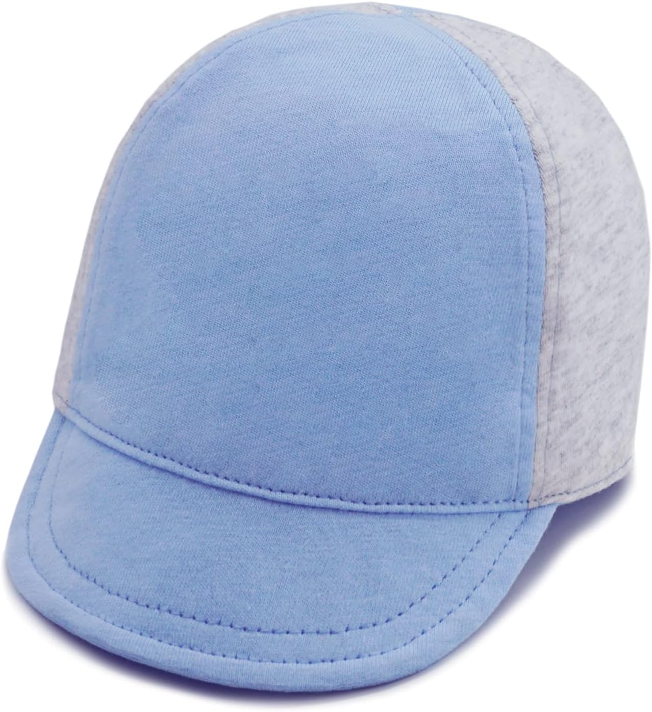 Keepersheep Baby Reversible Baseball Cap Infant Sun Hat, Cotton Knit Soft Brim for Infant Toddler, Summer Outdoor Unisex