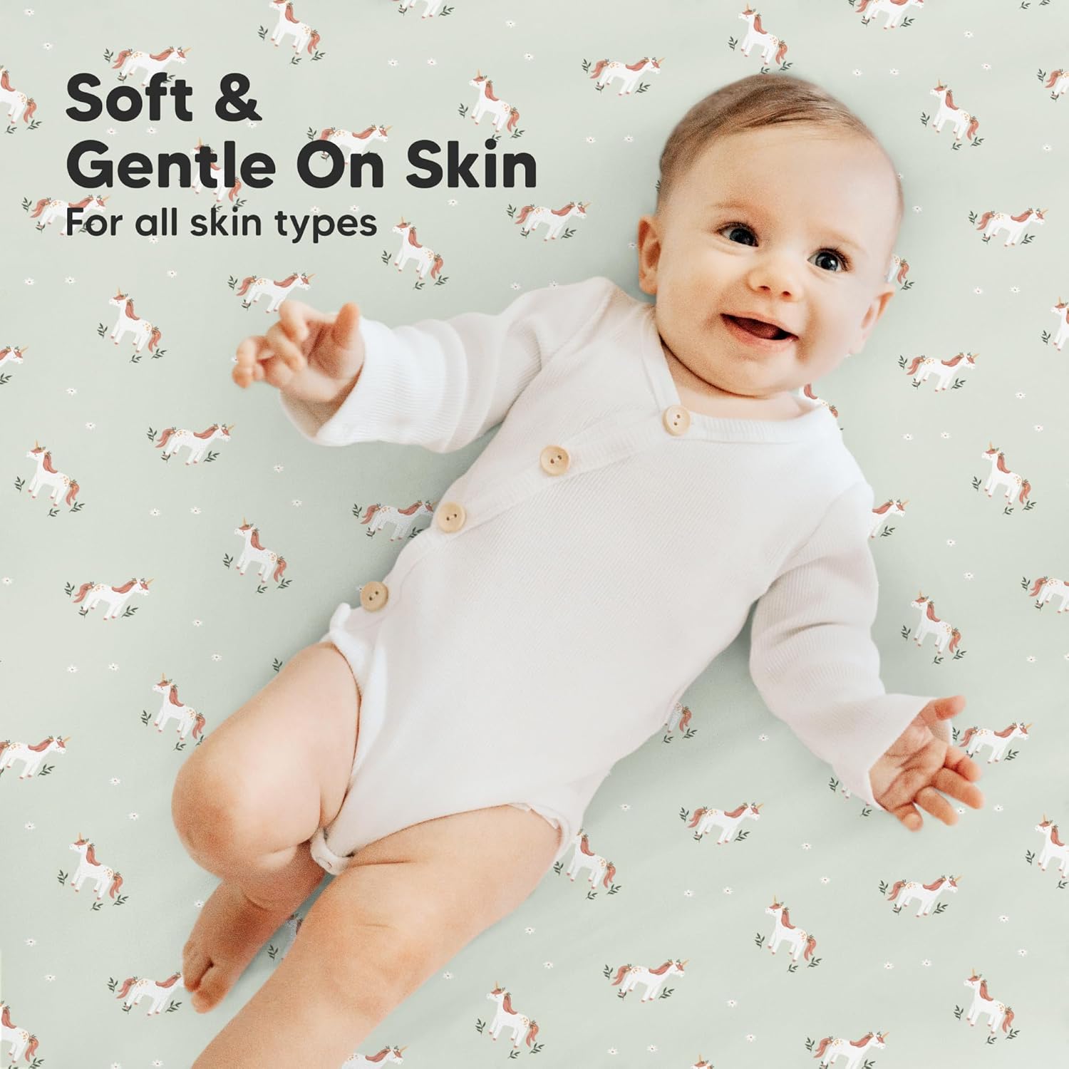 2-Pack Mini Crib Sheets Fitted - 38x26 Pack N Play Sheets for Pack and Play Mattress, Organic