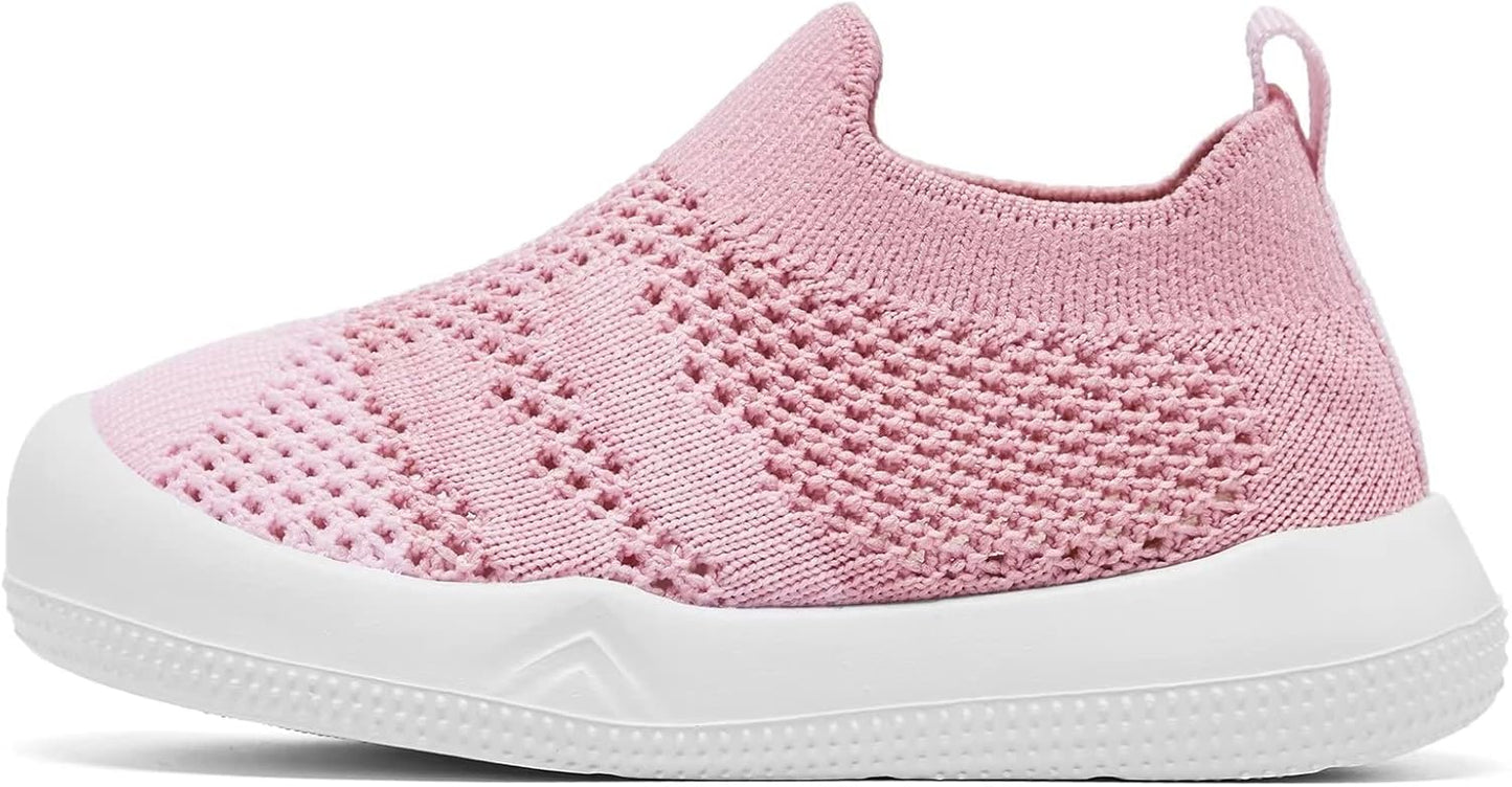 Eashi Baby Boy Girl Non-Skid Indoor Infant Walking Shoes Breathable Warm Elastic Sock Shoes with Memory Sole Protect Toes Outdoor Sneakers