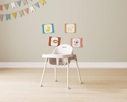 Foundations Secure Sitter 13" Feeding Chair, Stable “No Tip” Feet, 3-Point Adjustable Harness