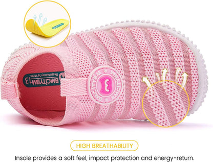 BMCiTYBM Baby Shoes Boy Girl Infant Sneakers Non-Slip First Walkers 6 9 12 18 24 Months