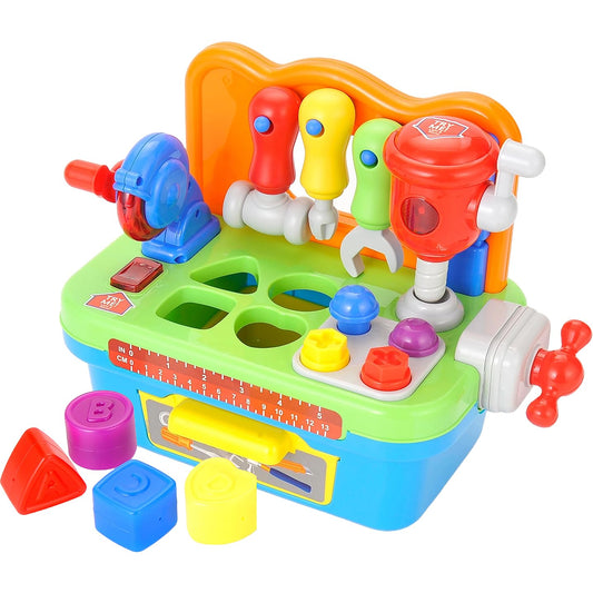 Toddler Tool Bench Toys for 1 Year Old Boy, Kids Tool Bench Toys for Toddlers 1-3, Multifunctional