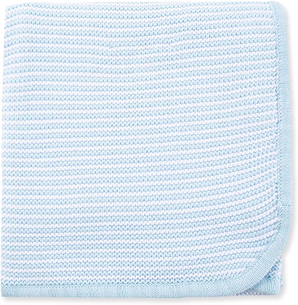 Little Me Knit Baby Blanket – 100% Soft Cotton, Snuggly and Breathable, Perfect as a Swaddle