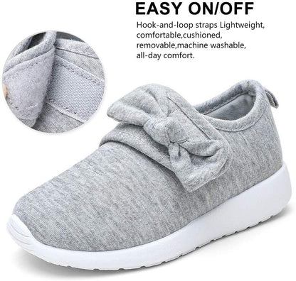 nerteo Toddler Girl Shoes Lightweight Slip On Sneakers for Kids
