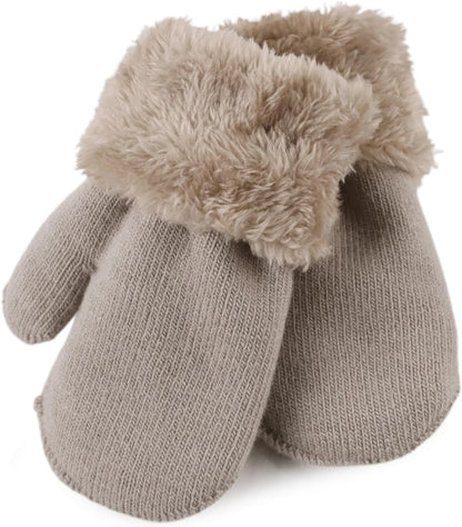 PESAAT Baby Girl Mittens Fleece Toddler Boy Mittens Warm Kids Winter Gloves Unisex Cold Weather Baby Gloves