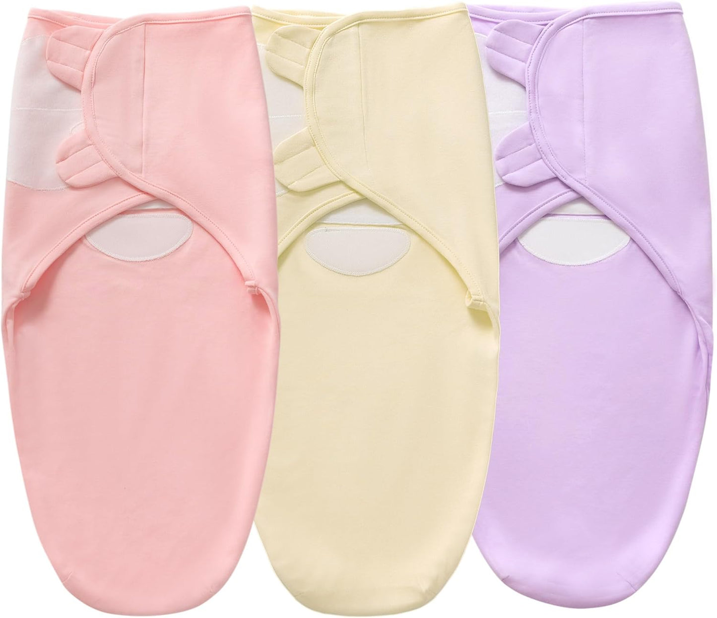 Baby Swaddle Blanket for Boys Girls, 3 Pack Infant Sleep Sacks, 0-6 Months Cotton Newborn Sleeping Bag