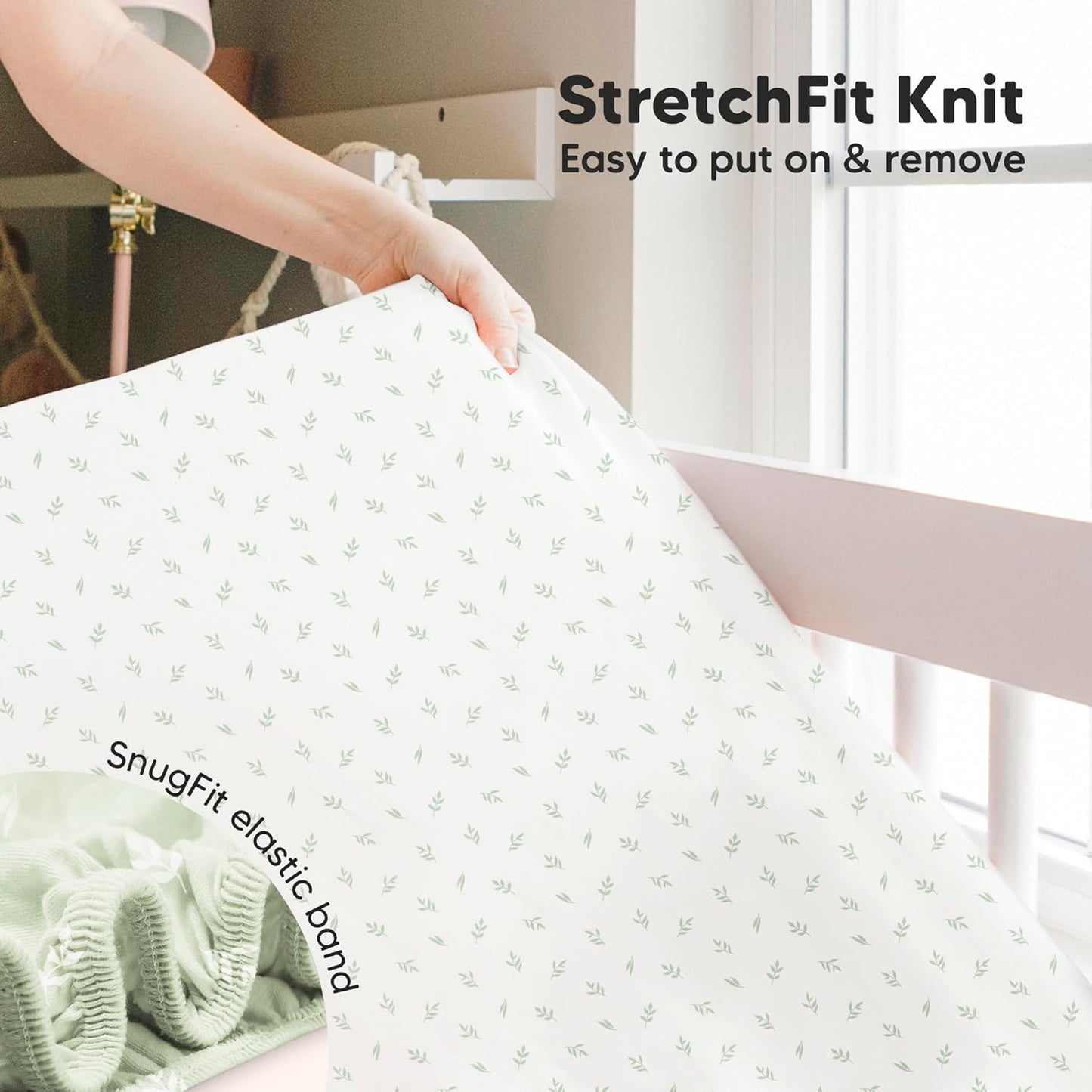 KeaBabies 2-Pack Baby Crib Sheets for Boys, Girls - 52x28 Viscose Derived from Bamboo Toddler Bed