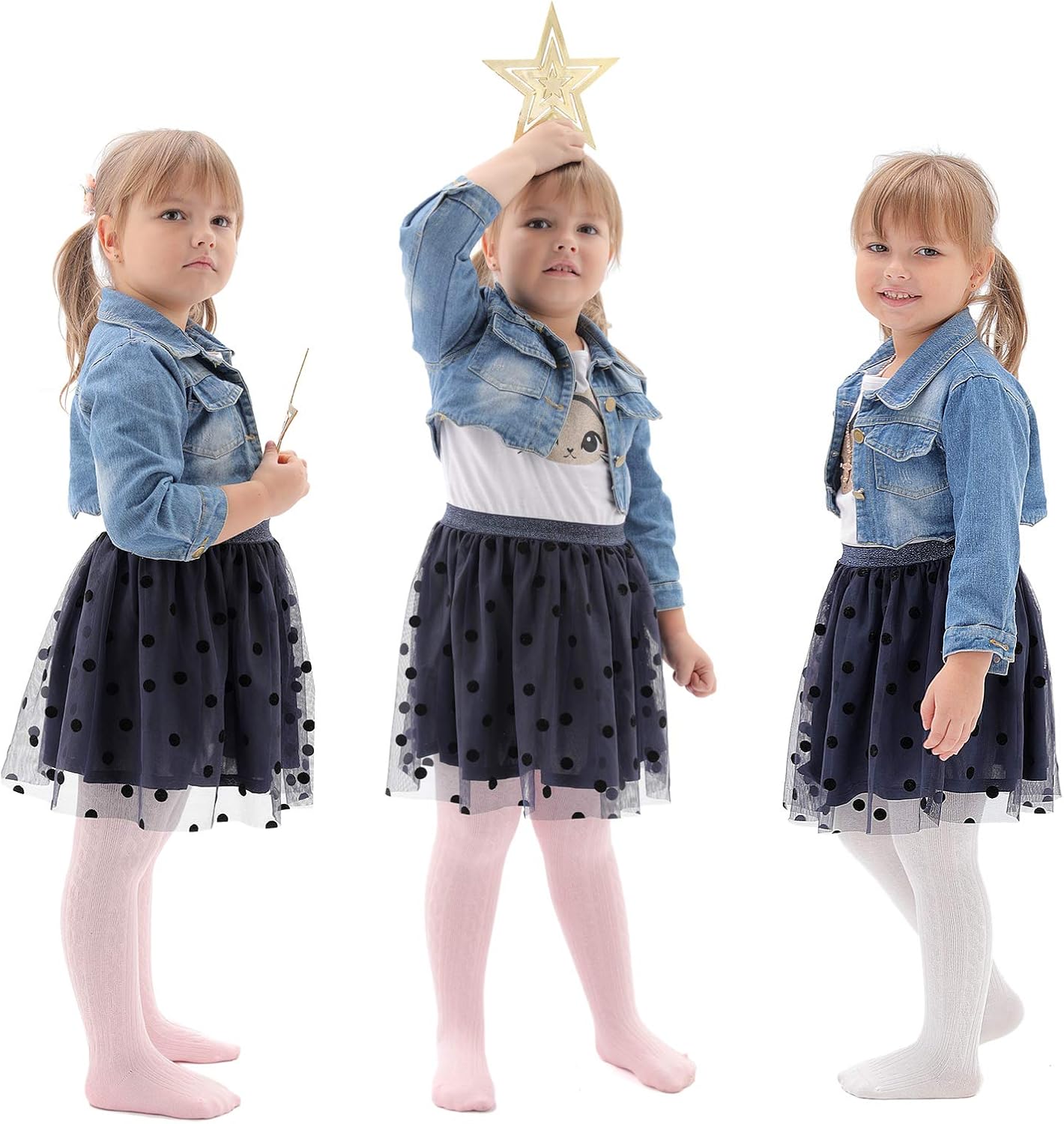 EPEIUS Baby Girl Tights Thick Cable Knit Leggings Stockings Cotton Pantyhose for Newborn Infant Toddler 3/4/5/6 Pack