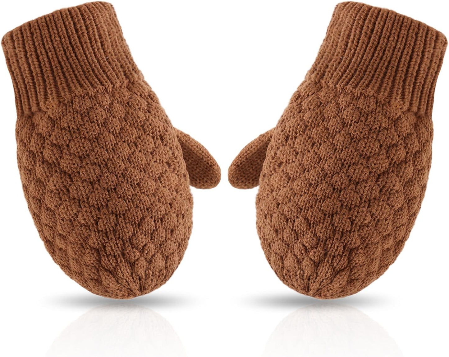 Baby Knit Mittens Toddler Boys Girls Gloves Winter Infant Newborn No Scratch Mitten 0-3 Years