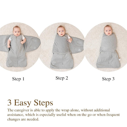 Swaddle-Blanket Baby Girl & Boy Swaddles Newborn Infant Transition 100% Cotton Wrap Blankets, 3-Way Adjustable Wearable Blanket, TOG 1.0 (Little Monster, 0-3 Month)