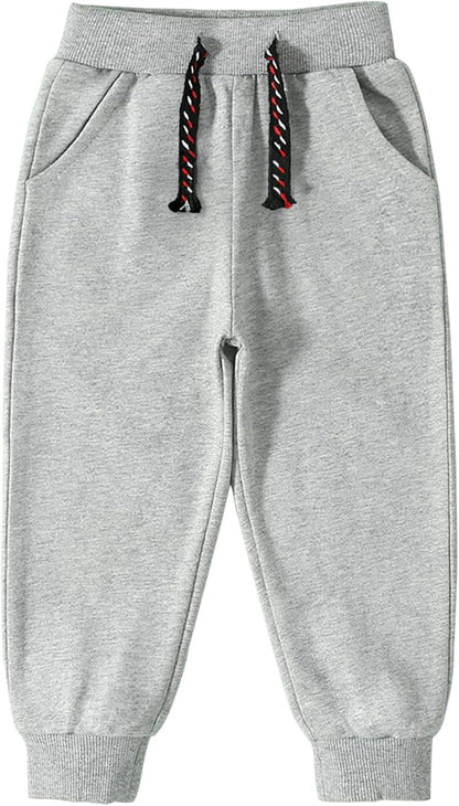 Bumeex Baby and Toddler Boys' 2-Pack Pull on French Terry Pants 1-7Y