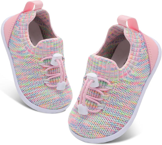 FEETCITY Baby Shoes Boys Girls First Walking Shoes Lightweight Infant Sneakers Slip On Shoe