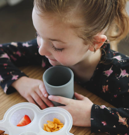 otterlove Silicone Baby & Toddler Training Cup - Pediatric OT Approved - 100% Platinum Pure LFGB Silicone - Unbreakable - Plastic Free - Tiny Cup Perfect for Baby Led Weaning