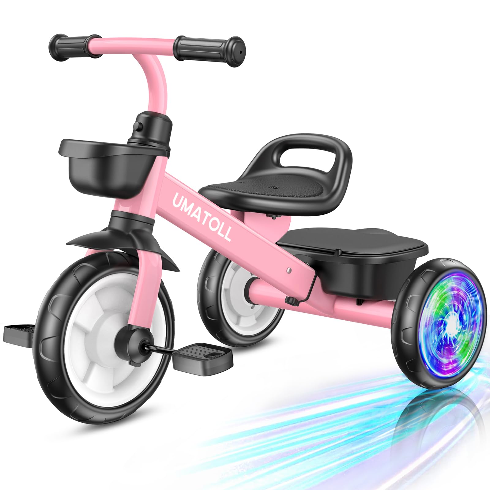 Umatoll Tricycle for Toddlers 2-5 Year Old, Birthday Gift for Girl Age 2-4