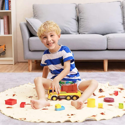 Burrito Tortilla Blanket White Elephant Gifts for Kids Stuff Useful Adults Teenagers Taco Throw Blankets Wrap Boy Girl Party Novelty Gag Pets Soft Fleece 61in