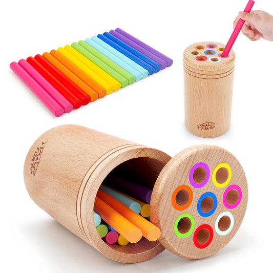 Montessori Toys for Toddlers 1-3 Wooden Fine Motor Learning Preschool Toys