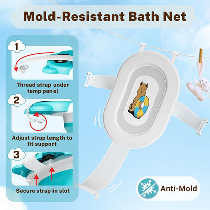 AVIDOR Baby Bathtub,Collapsible Bathtub for Newborn to Toddler,Durable Essential Infant Bath