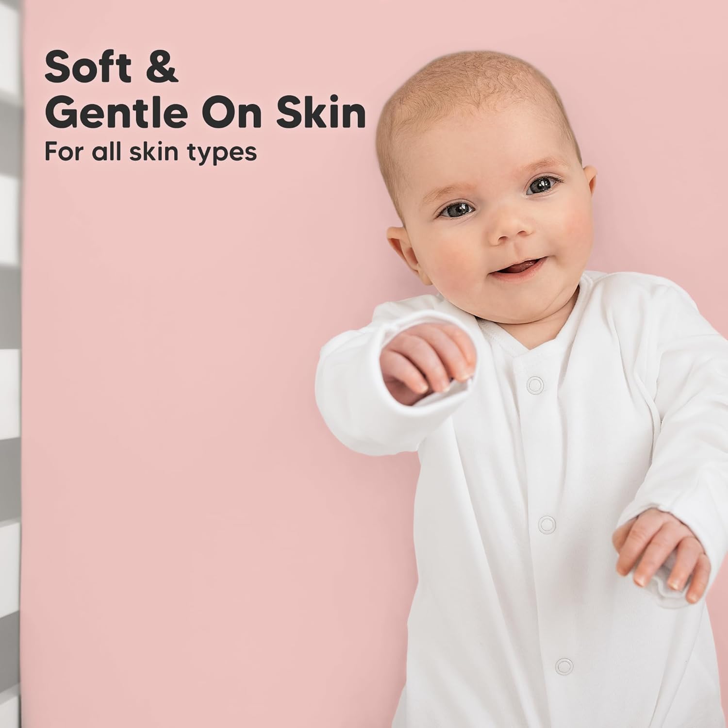 KeaBabies 2-Pack Organic Crib Sheets for Boys, Girls - 52x28 Fitted Crib Mattress Sheet Neutral