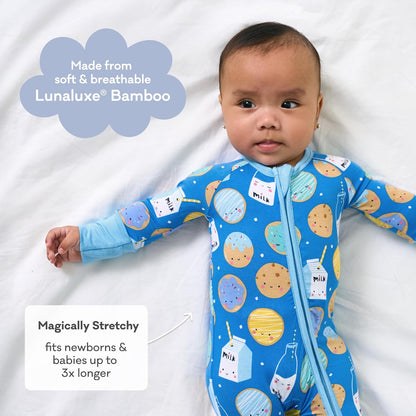 Little Sleepies Pajamas for Baby Boys & Girls, Viscose from Bamboo Baby Pajamas, Preemie & Newborn Sleepers, 2-Way Zipper PJs