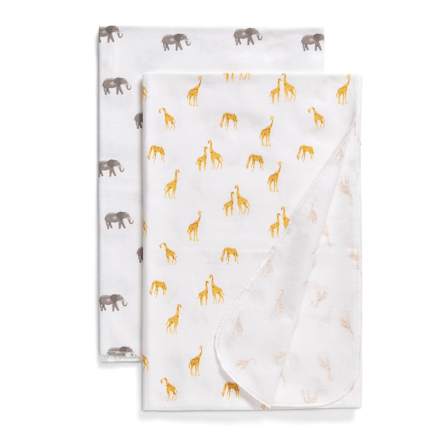 Delta Children 100% Cotton Flannel Baby Receiving Blankets for Girls and Boys – 30x30 Inches (Pack