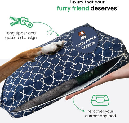 Molly Mutt Large Crib Mattress Cover - Romeo & Juliet Print - Measures 27”x52”x5”- 100% Cotton - Durable - Breathable - Sustainable - Machine Washable Dog Bed Cover