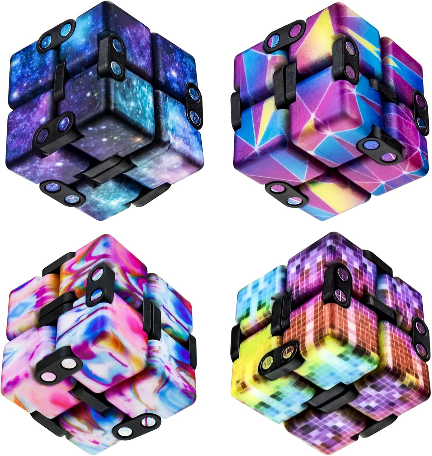 Infinitycube Fidget Toy Stress Relieving Fidgeting Game for Kids and Adults,Cute Pocket-sized