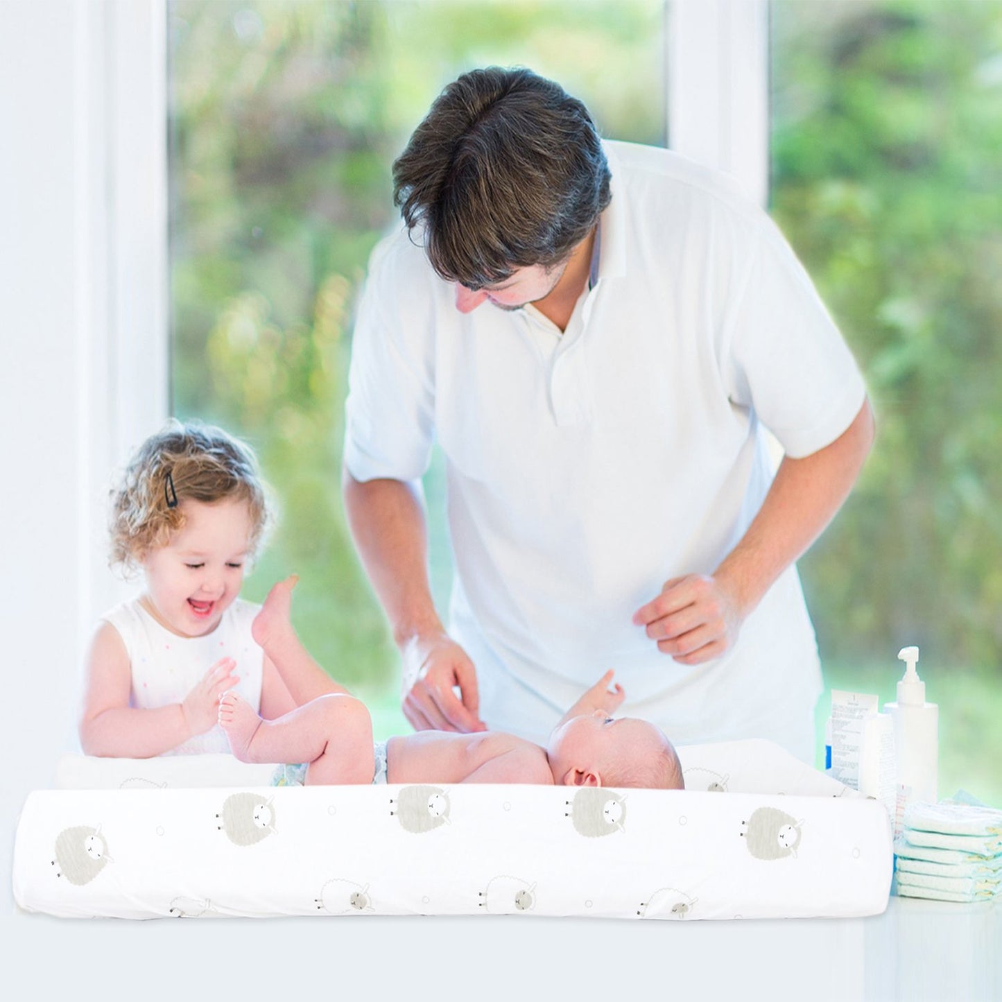 Cuddly Cubs Changing Pad Covers ??2 Pack ??Snuggly Soft Plush Cotton Changing Table Covers for Boy, Girl ??Fits Perfectly on Summer Infant and Other 16 x 32 Baby Changing Table Pads ??Grey Stripes
