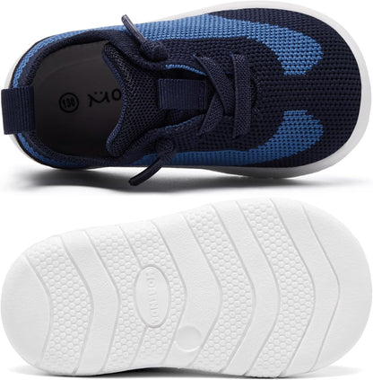 MORENDL Toddler Shoes Baby Walking Sock Shoes Infant Sneakers 0-4 Years Boy Girl Barefoot Tennis Shoe Non-Slip Brethable