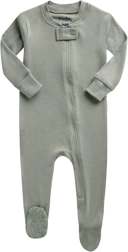 VAENAIT BABY Infant Toddler Boys Girls Footed One-Piece Sleep and Play Premium Modal Pajamas 1-2 Pieces