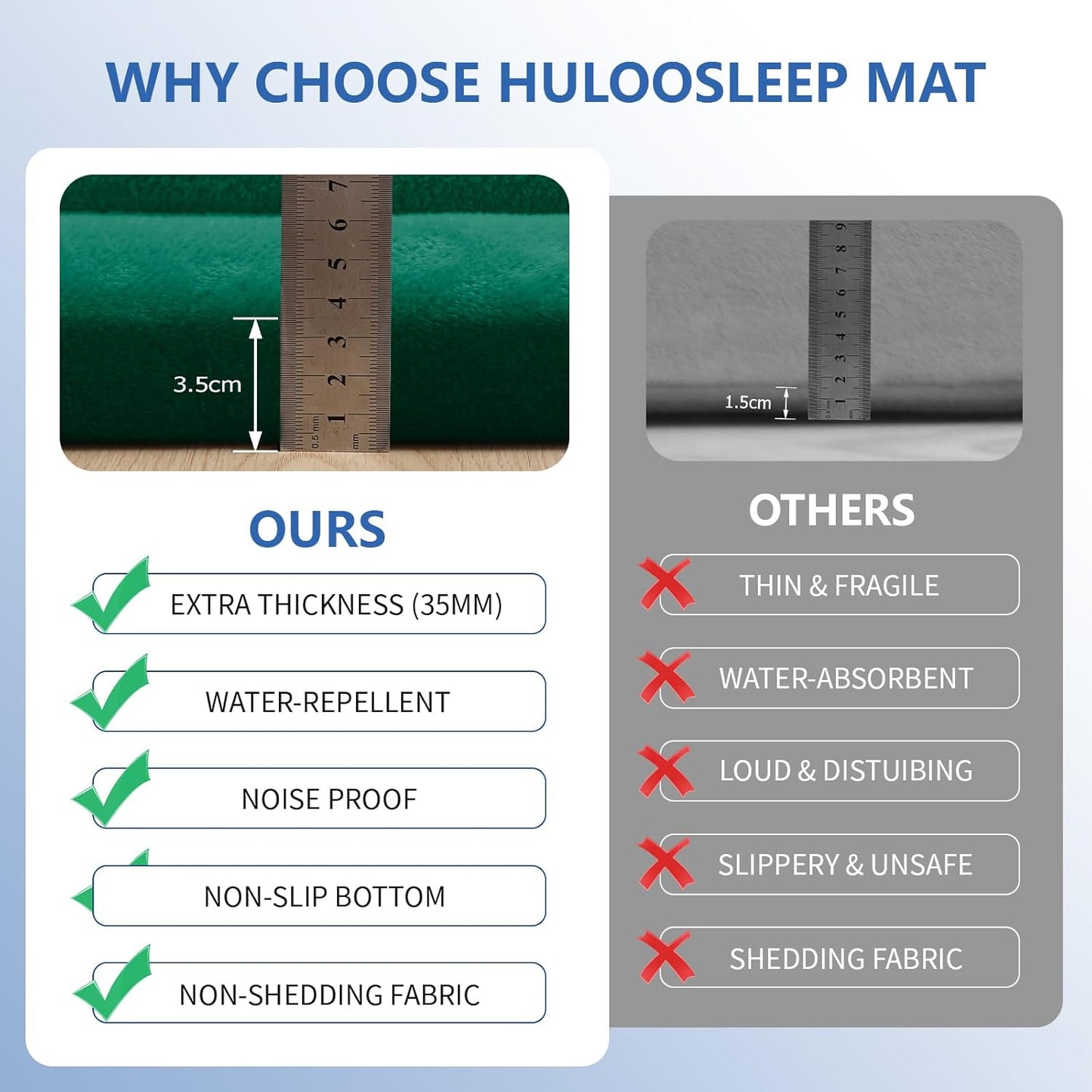 Baby Play Mat for Floor,1.3" Thick Elasti-Foam 74×50 Playpen Mat for Toddlers Infant kids,Water-Repellent Soft Coral Velvet for Tummy Time, Non-Slip Backing for Crawling,Tatami Style(Dark Green)