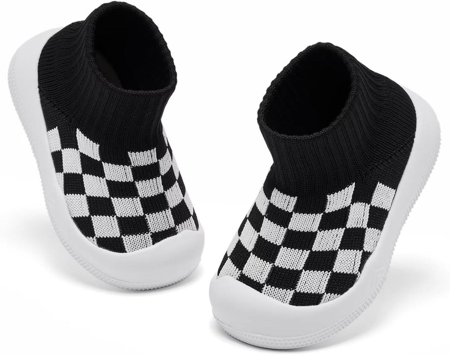 Eashi Baby Boy Girl Non-Skid Indoor Infant Walking Shoes Breathable Warm Elastic Sock Shoes with Memory Sole Protect Toes Outdoor Sneakers