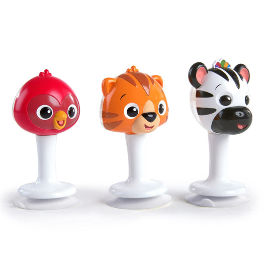 Baby Einstein Rattle & Jingle Trio High Chair Suction Toys Take-Along Musical Rattle Set Age 6