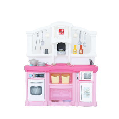 Step2 Fun with Friends Kids Kitchen Playset, Indoor/Outdoor Kitchenette, Interactive Play with