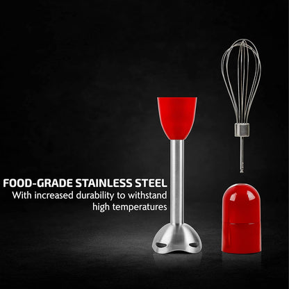 OVENTE Immersion Hand Blender, 300W Electric Handheld Portable Stick Mixer Set with 2 Mixing Speed