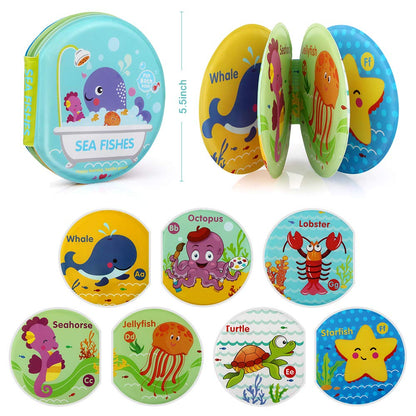 Baby Bath Toys, Nontoxic Bath Books for Babies Bath Time, Bathtub Toys for Toddlers 6 to 12 18