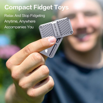 INNÔPLUS Fidget Slider, Fidget Toys Adults Metal Magnetic Fidgets Desk Toys, Cool EDC Gadgets Anxiety Stress Relief Toys, ADHD Tools for Adults, Mens Gifts for Him & Dad, Boyfriend