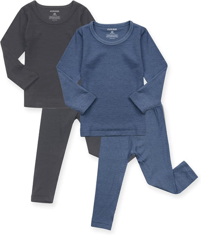 AVAUMA Baby Boys Girls Pajama Set Kids Toddler Snug fit Ribbed Sleepwear pjs for Daily Life Style