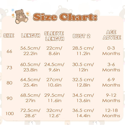 Newborn Baby Bear Fleece Romper One-Piece Footies Jumpsuit Pajama Infant Outfit for Baby Boys Girls