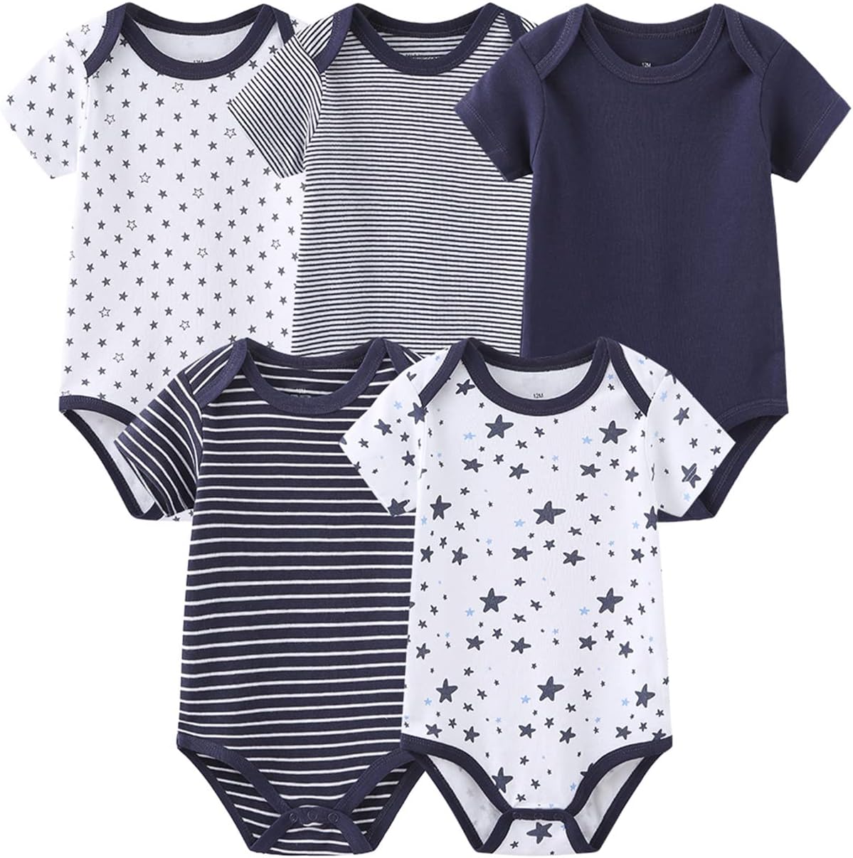 Baby Bodysuit Short Sleeve one-Piece Newborn Baby Clothes for Baby Boy and Girls