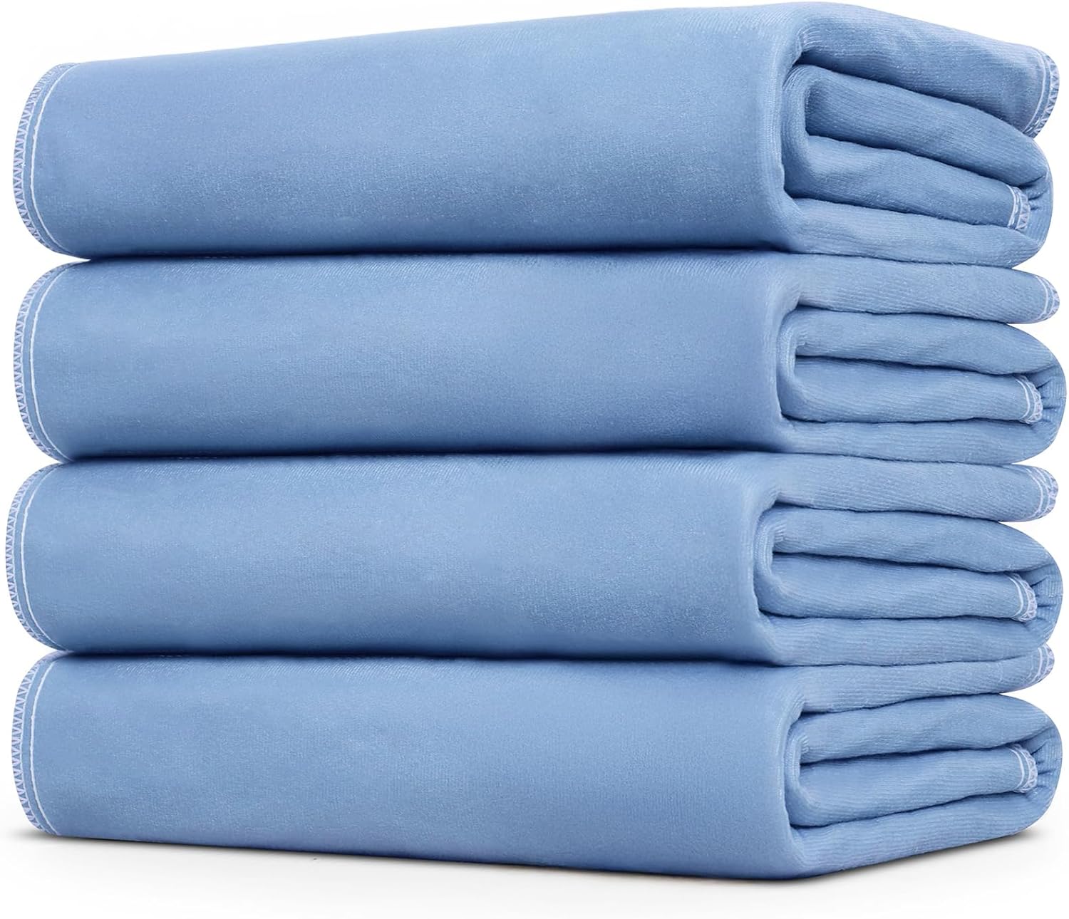 4 Pack 36" x 38" Large Absorbency Incontinence Bed Pads - Quick Drying Washable and Reusable