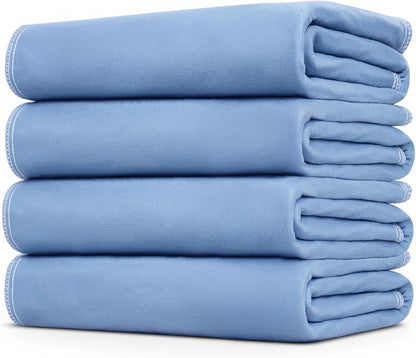 4 Pack 36" x 38" Large Absorbency Incontinence Bed Pads - Quick Drying Washable and Reusable