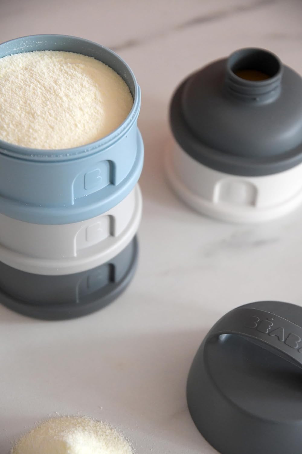 BEABA Formula and Snack Container, Baby Formula Dispenser, Toddler Baby Snack Storage Container