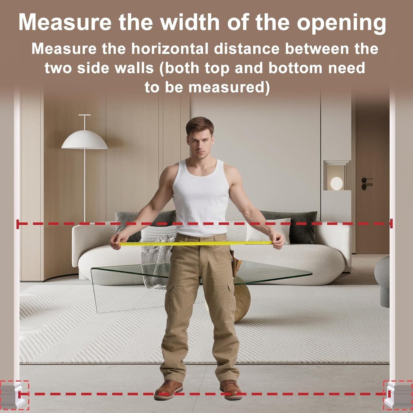 WAOWAO Baby Gate 62.20-71.26" Extra Wide Pressure Mounted Walk Through Swing Auto Close Safety White Metal Toddler Kids Child Dog Pet Puppy for Stairs,Doorways,Kitchen