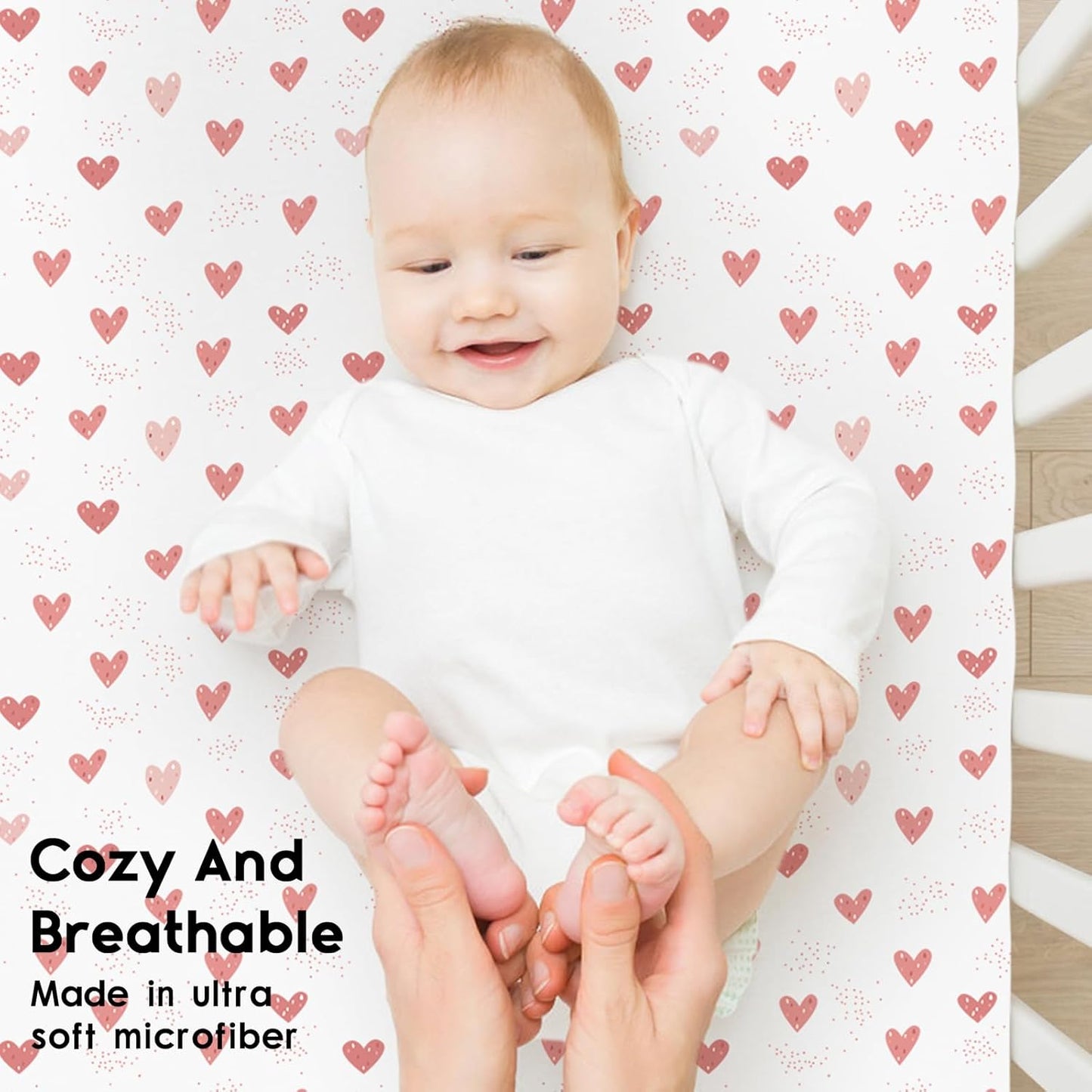 Yoofoss Baby Crib Sheets for Boys Girls, Fitted Crib Sheet 2 Pack for Standard Crib and Toddler